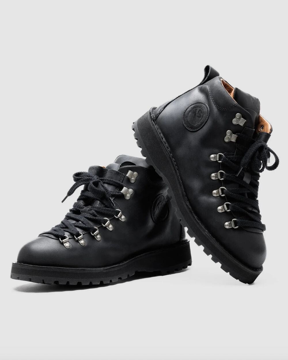 New Naked Wolfe ARCTIC Black Leather Hiking Boots Men US 10 EU 43